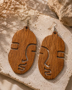 Profile Earrings – Sculptural Face Outline Statement Earrings