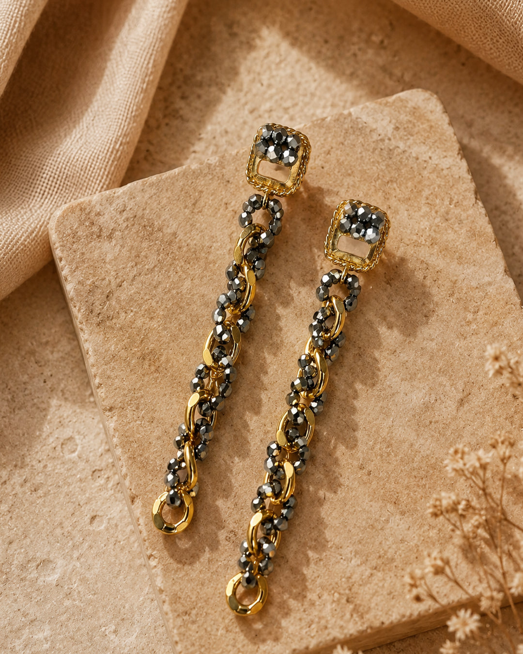 Mirage, Handcrafted Coastal Turquoise Sculptural Lightweight Drop Earrings