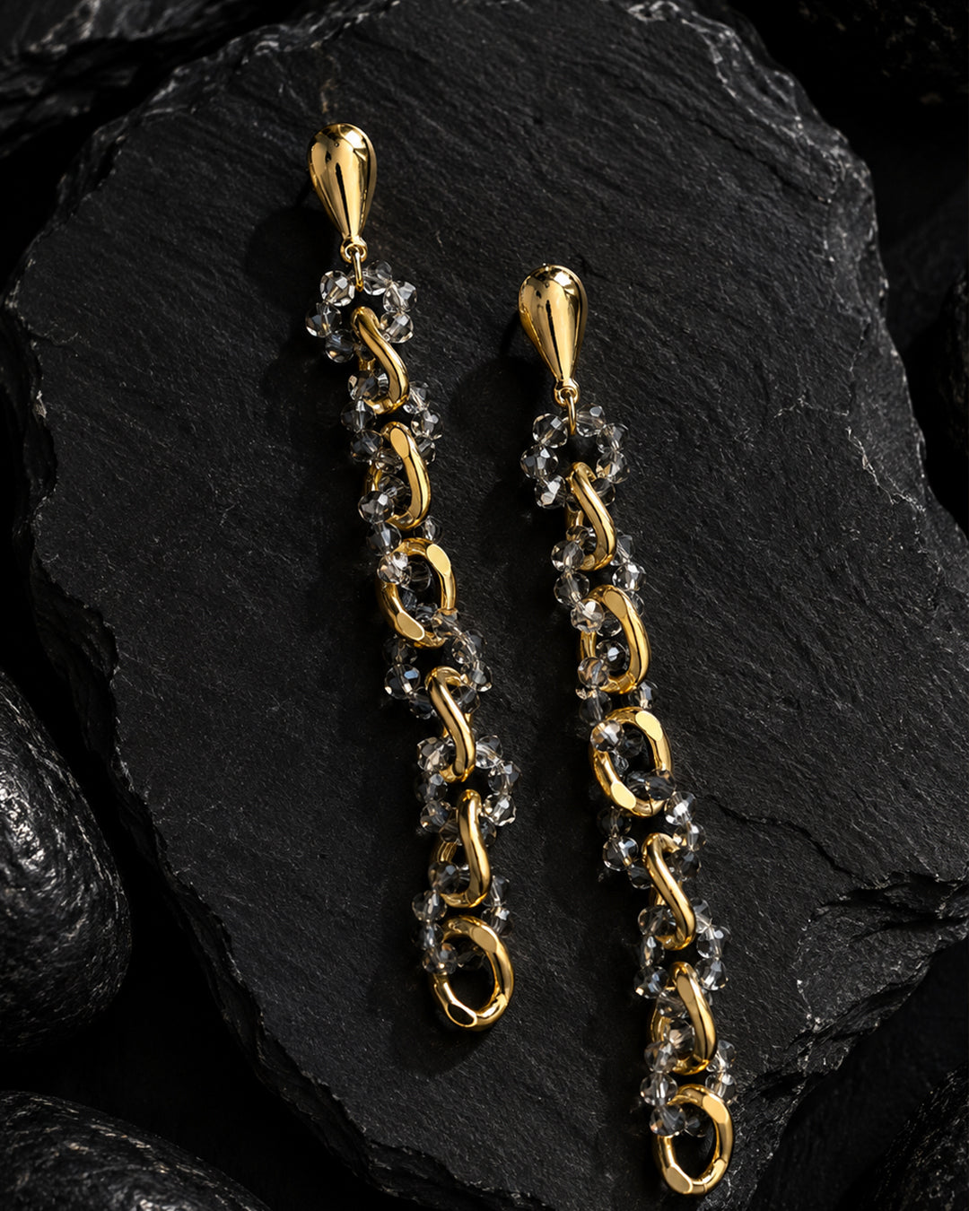 Mirage, Handcrafted Pearl White Sculptural Lightweight Drop Earrings