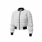 Speranza, Unisex Hand-Woven Fringe Bomber Jacket White Statement Coat