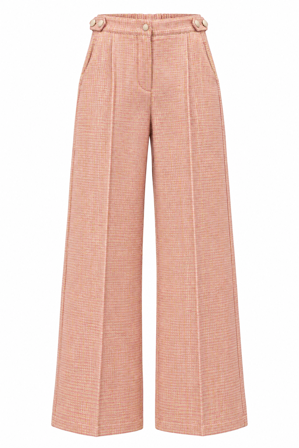 Margot, Handcrafted Adjustable Tailored Pink Kente Trousers