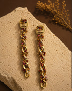 Mirage, Handcrafted Amber Brown Sculptural Lightweight Drop Earrings