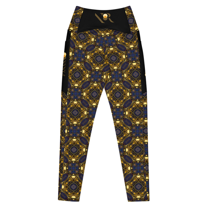 Diamond Leggins-wide waistbrand yoga and pilates leggins