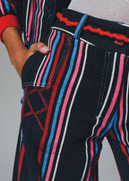 Keys -Palazzo trousers with Denim cut