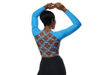 Orchidee - Long Sleeve-Multifunctional Crop Top