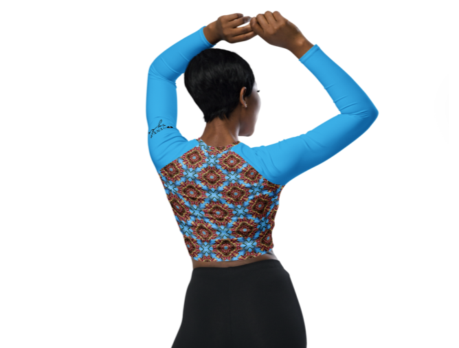 Orchidee - Long Sleeve-Multifunctional Crop Top