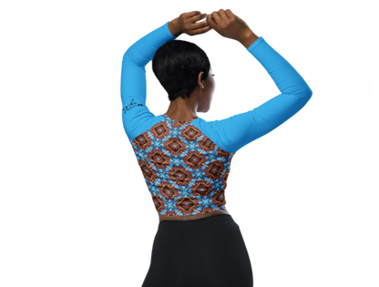 Orchidee - Long Sleeve-Multifunctional Crop Top