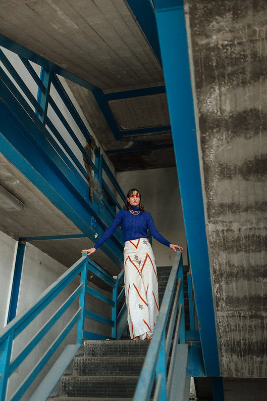 Futuro - Palazzo trousers in kente