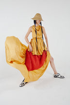 Luce- oversize silk dress