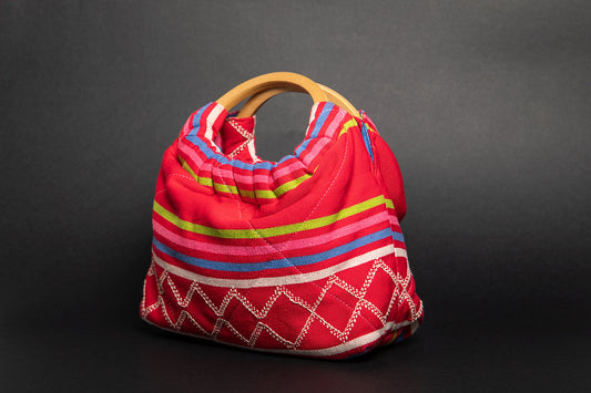 Ring- Mini borsa a mano trapuntata in Kente