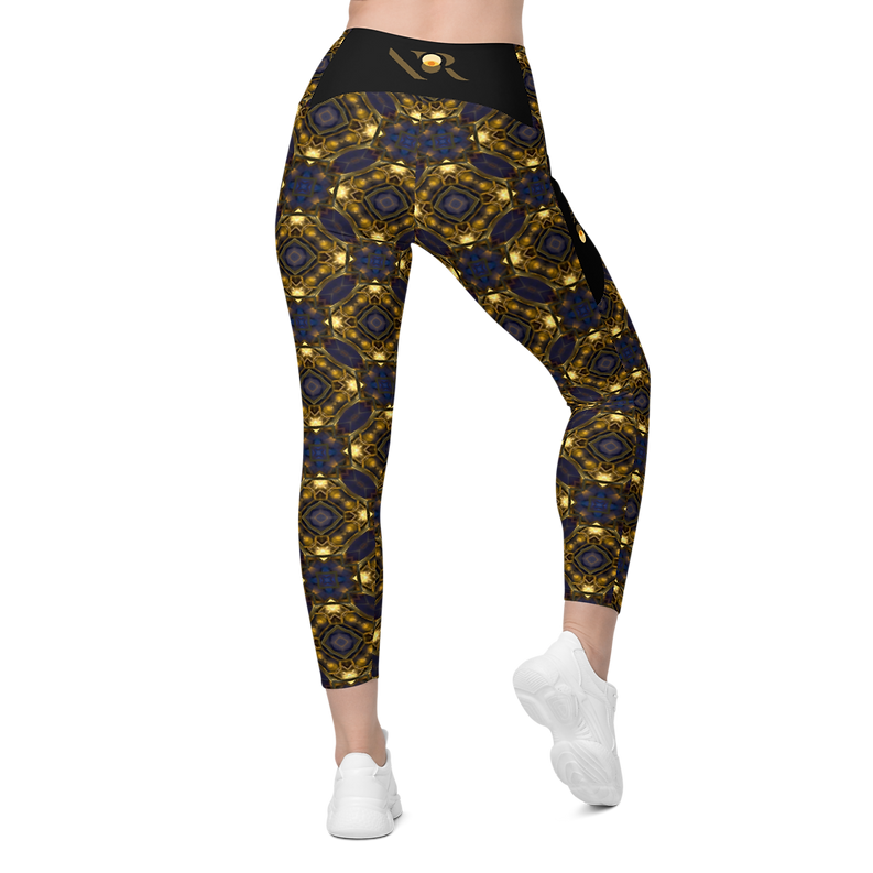 Diamond Leggins-wide waistbrand yoga and pilates leggins
