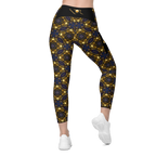Diamond Leggins-wide waistbrand yoga and pilates leggins