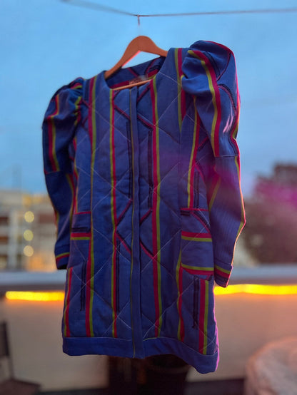 Ariana - Veste matelassée en Kente