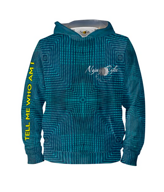 TMWAI-Maglione unisex, felpa con cappuccio turchese