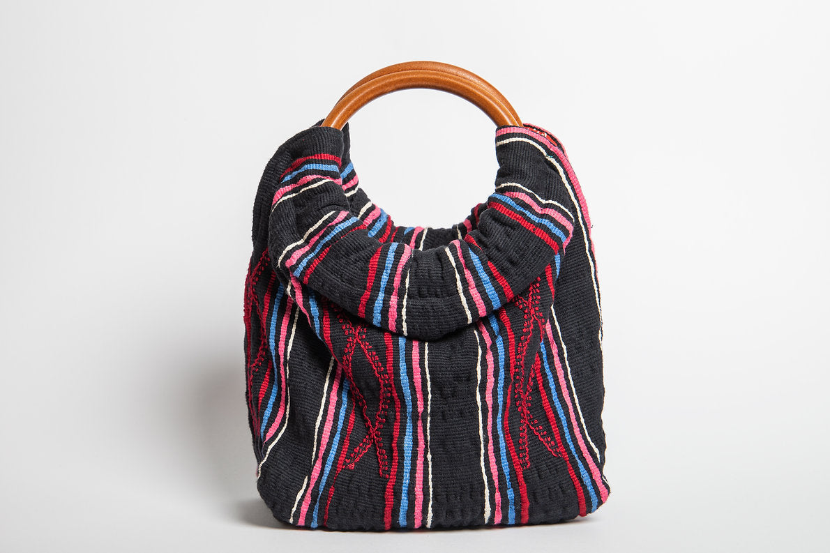 Sac à main mini Ring Stretch avec anses en bambou