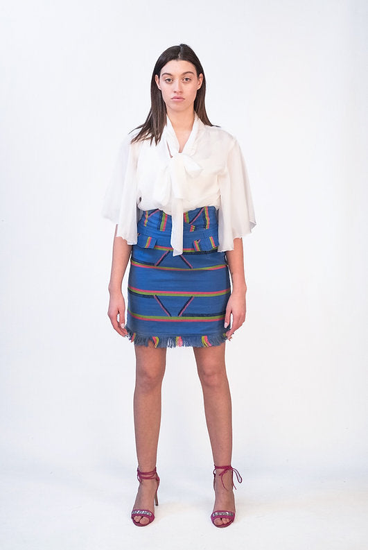 "Sentimento" SK (High waist pencil skirt in Kente)