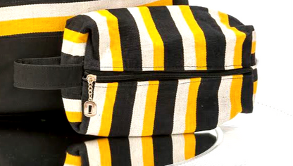 SunStripe Case- Borsa Kente, astuccio per cosmetici e matite