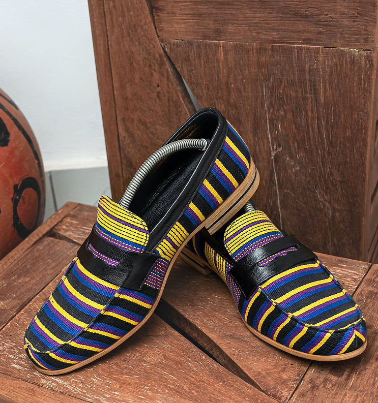 Mocassins Nicholas-Kente et Cuir, Mocassins