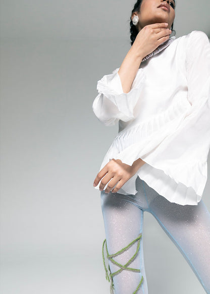 Neve-Silk shirt, white silk blouse