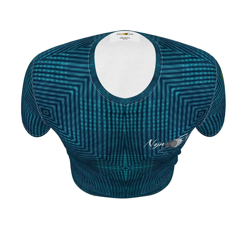 TMWAI T-shirt verde in Tencel e cotone