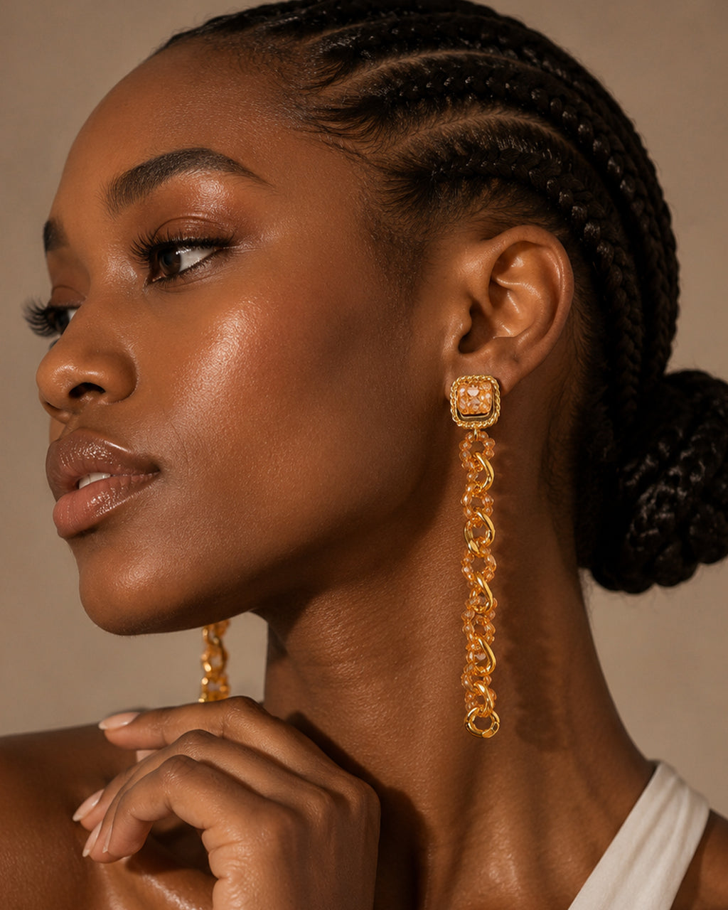 Mirage, Handcrafted Rose Pink Sculptural Lightweight Drop Earrings