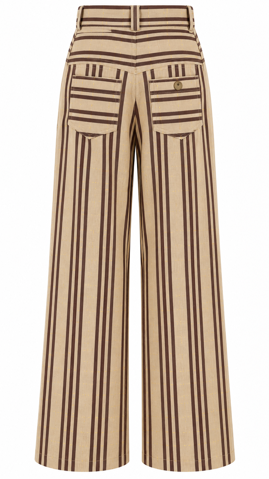 Keys 26, Pantalon large artisanal en coton biologique crème
