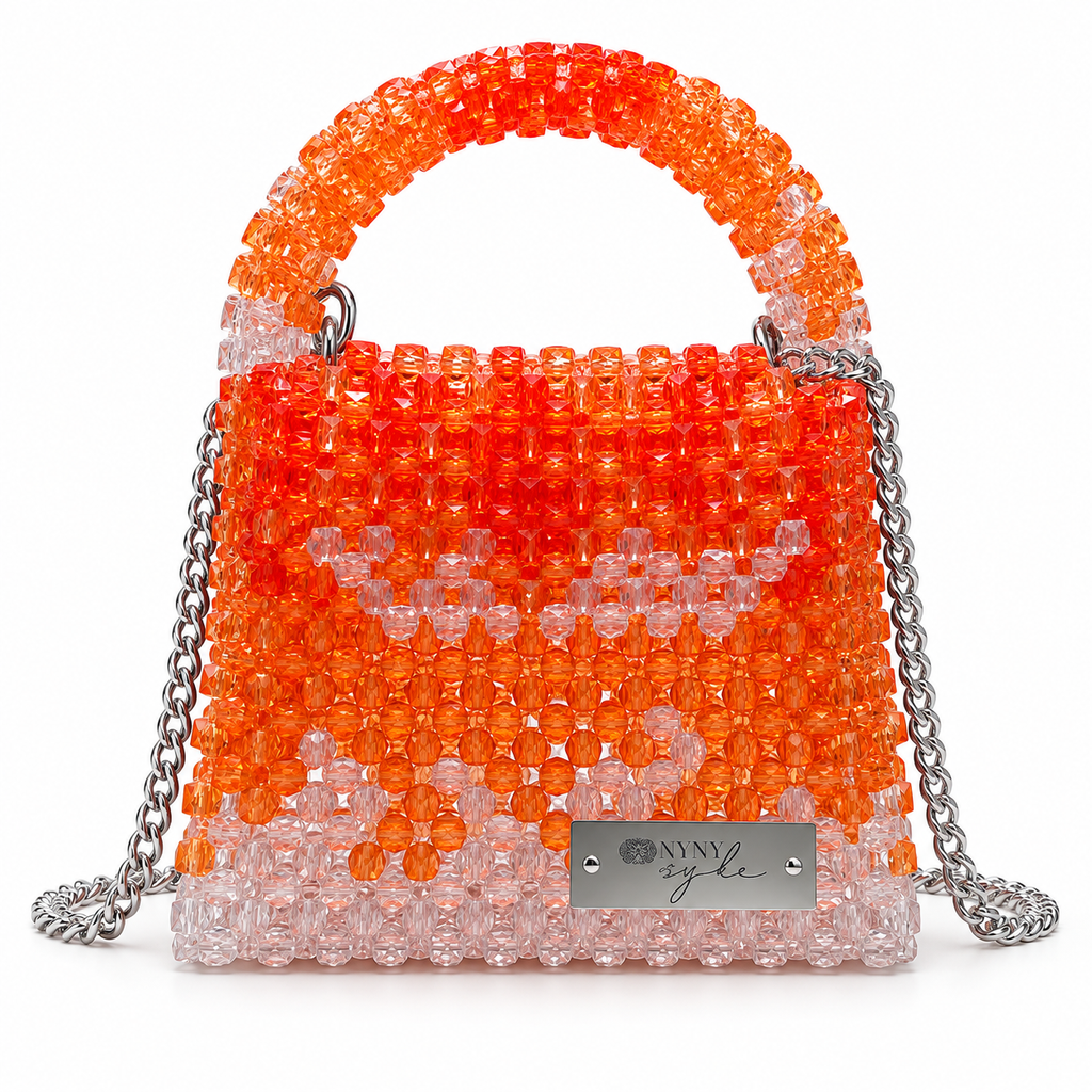 Afrodisk, sac artisanal en jute et Kente avec anses en bambou, noir