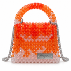Afrodisk, sac artisanal en jute et Kente avec anses en bambou, noir