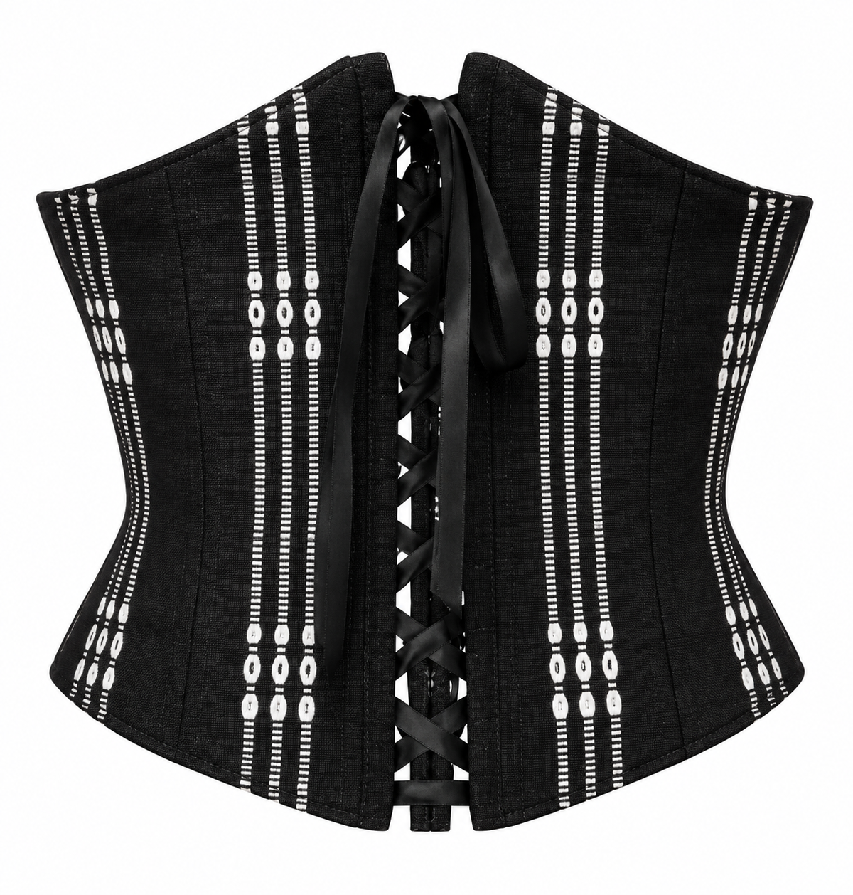 Mila, Handcrafted Kente Under-Bust Corset with Front Lacing
