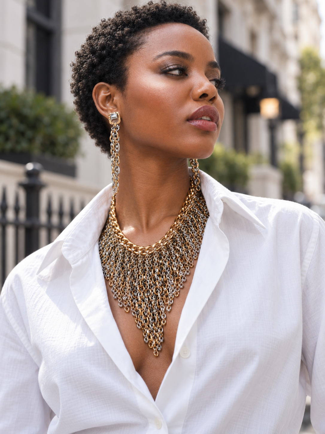 Mirage, Handcrafted Sculptural Lightweight Jewelry Set – Earrings, Bracelet & Necklace