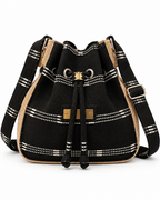 Calebasse Black Handcrafted Kente Jute Bag