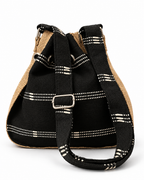 Calebasse Black Handcrafted Kente Jute Bag