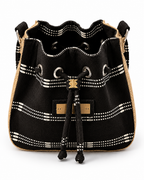 Calebasse Black Handcrafted Kente Jute Bag