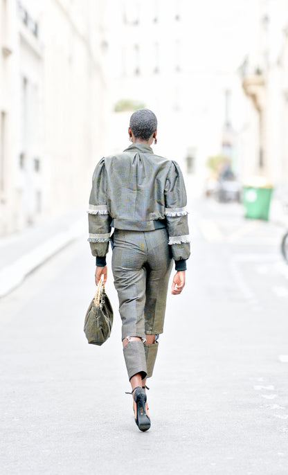 “Speranza” (Unisex Bomber Jacket In Kente Lurex)