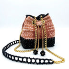 Malú, Mini Crossbody Beaded Bogolan Bag
