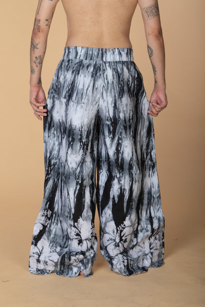 “Frida” Grey marble (Palazzo Trousers in Batik)