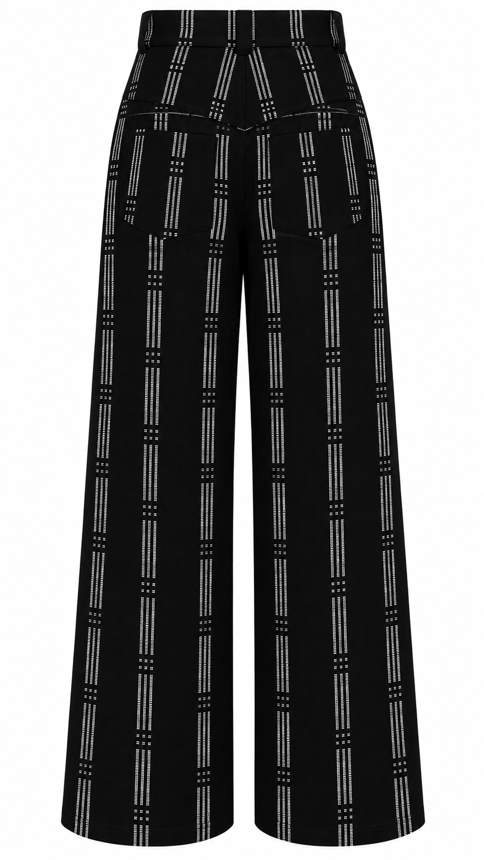 Keys 26, Pantalon large artisanal en coton bio noir