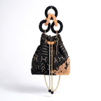 Bibi, Bucket Bag - Handmade Bogolan Beaded Luxury Bag