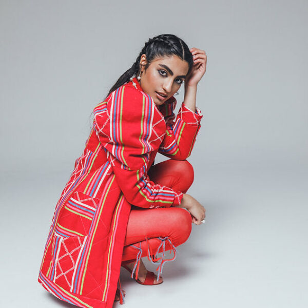 ARIANA, Red quilted jacket-dress