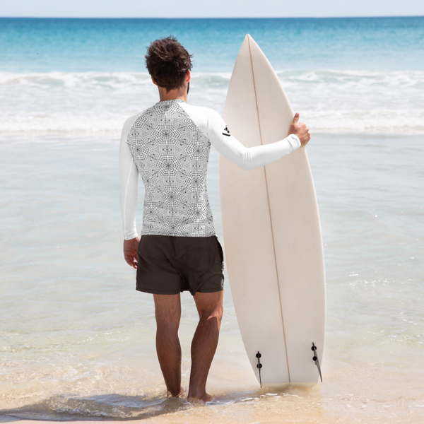 WEB, Unisex long sleeve rash guard - Image 3