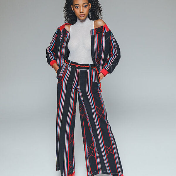 KEYS, Wide-legs trousers with denim cut