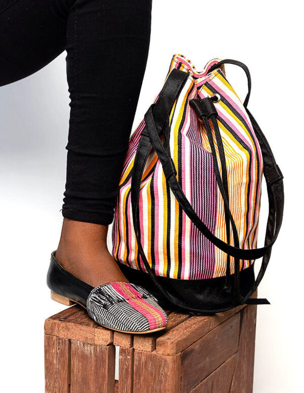 SISI, Kente Hand Bag with Waterproof Canvas - Image 3