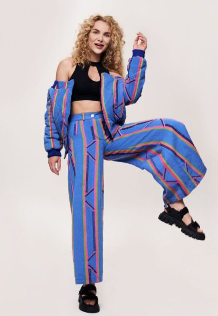 KEYS, Sky blu Wide-legs trousers with denim cut