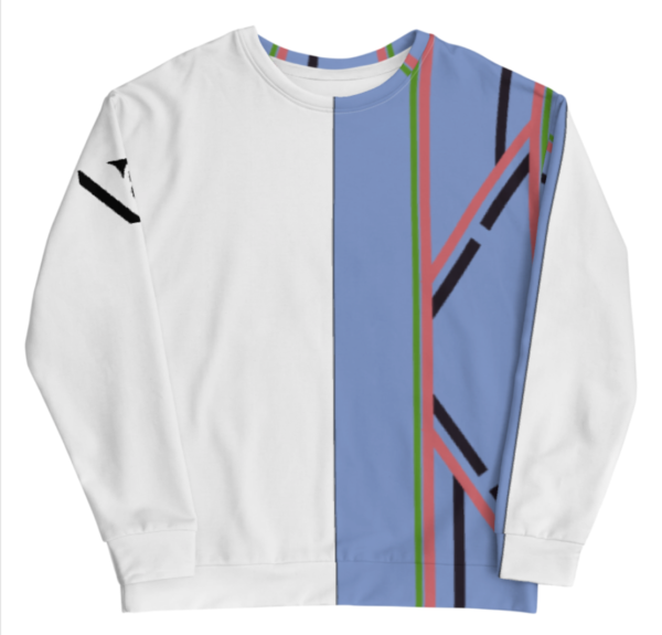 FAD, White unisex fit jumper - Image 4