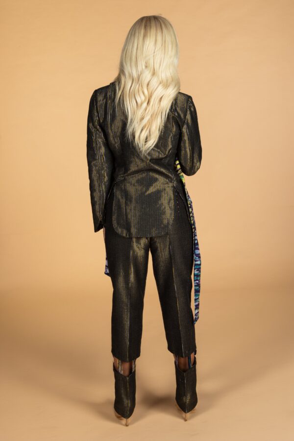 JESS, Greyish side belted blazer - Image 3