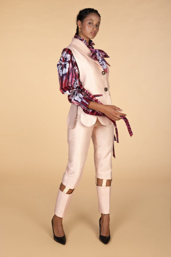 JESS GT, Pink side belted vest - Image 4