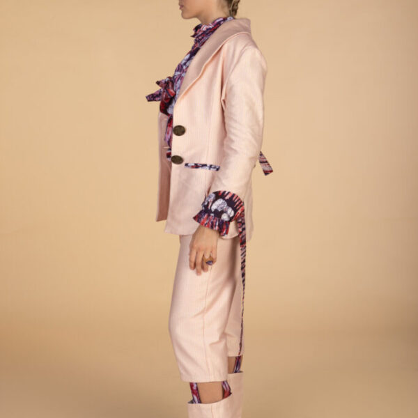 JESS, Pink side belted blazer