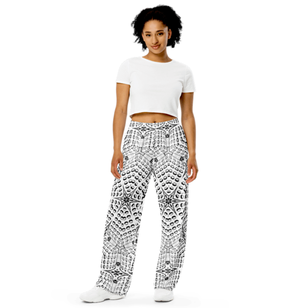WEB, Unisex Cosy Wide Leg Trousers - Image 2