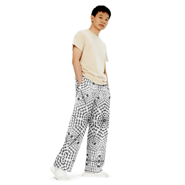 WEB, Unisex Cosy Wide Leg Trousers - Image 3