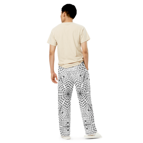 WEB, Unisex Cosy Wide Leg Trousers - Image 5